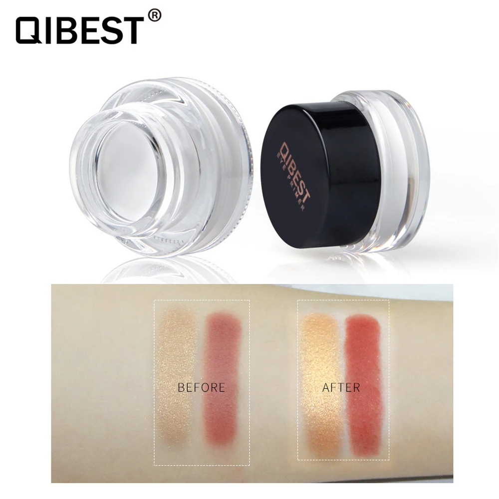 Qibest Eye Primer блестками Грунтовка Базовый крем для век Водонепроницаемый блесток