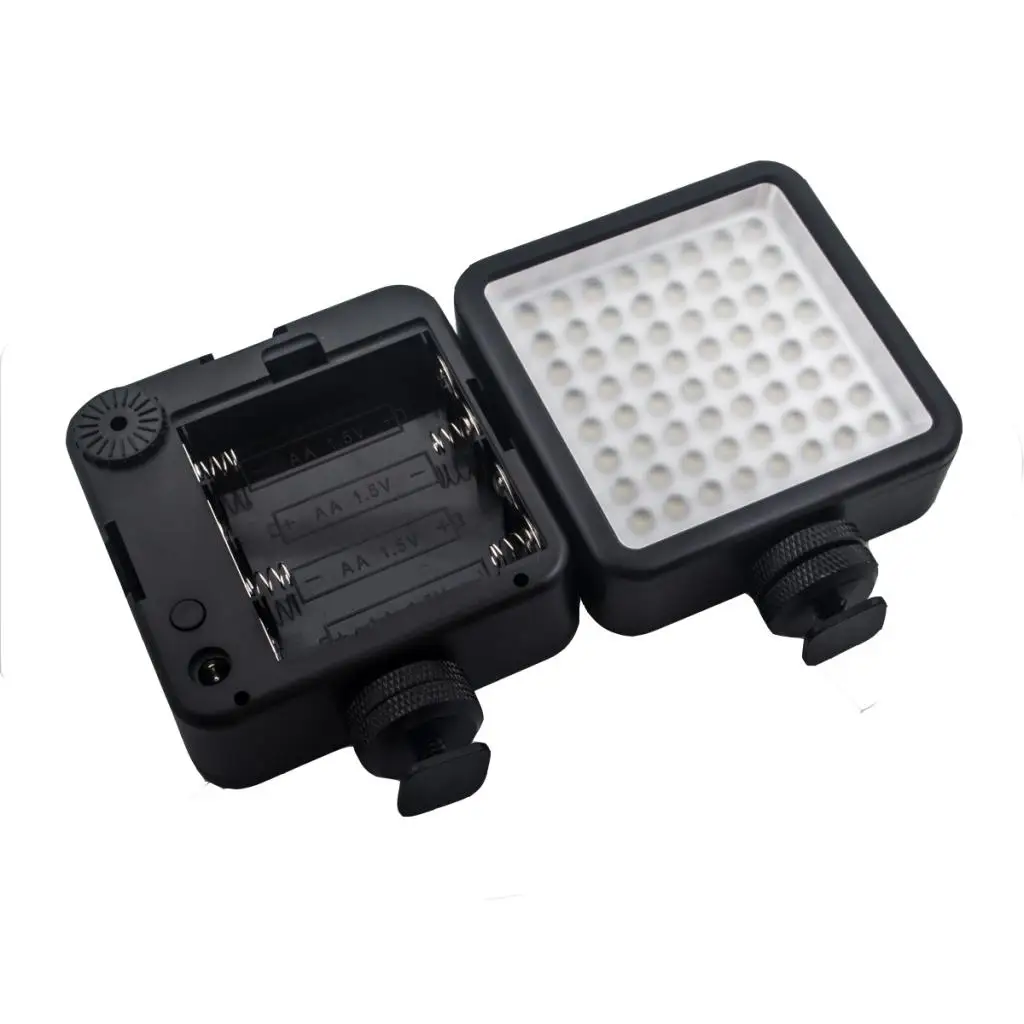 LED 64 Continuous On Camera LED Panel Video Light Dimmable for DSLR Cameras
