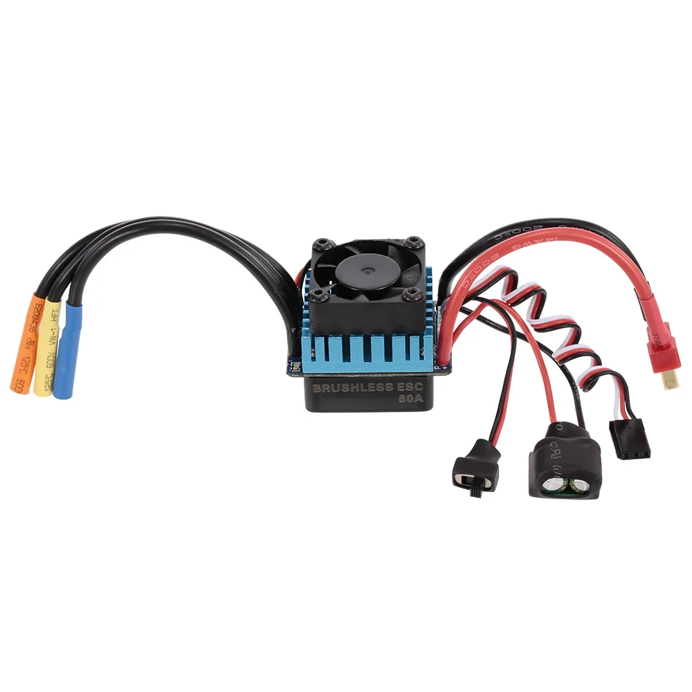 

3660 2600KV Sensorless Brushless Motor 60A Brushless ESC for 1:10 RC Car RC Truck RC Toys Parts