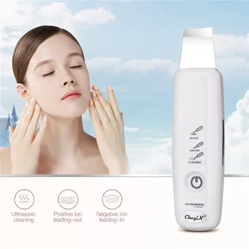 

Rechargeable Negative Ion Skin Scrubber Face lifting Firming Wrinkle Remove Anti aging Rejuvenation Vibration Facial massage