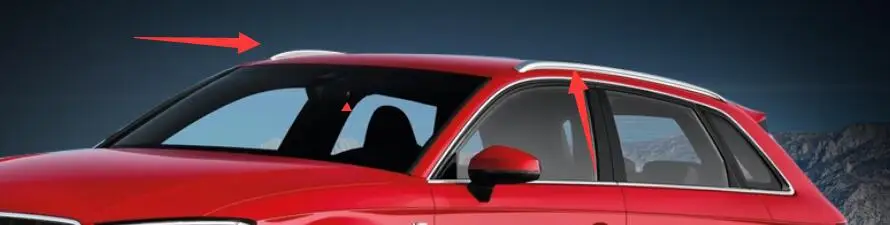 Направляющие на крышу для Audi A3 2014 2015 2016 2017 из алюминиевого сплава|Багажники крыши