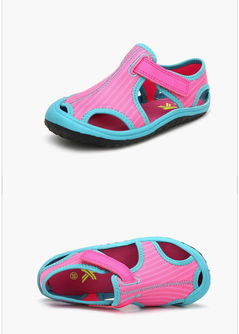 Новые летние детские сандалии для принцесс женская обувь на плоской подошве сандалии с закрытым носком повседневные пляжные сандалии для мальчиков