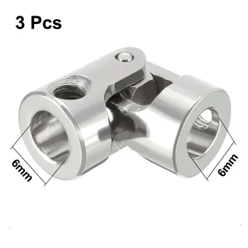 

Uxcell 3PCS L23XD11 6mm to 6mm Inner Dia 1 Section Rotatable Universal Steering Stainless Steel Shaft U Joint Coupler DIY Toy