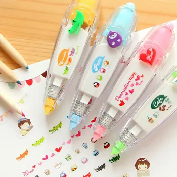 

Cute Pattern Push Button Creative DIY Diary Scrapbook Mark Decor Correction Tape