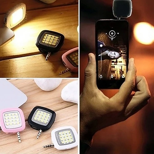 Мини Портативный заполняющая цвет светодиодный Вспышка Selfie светильник высокоскоростная стробоскопическая вспышка для фотосъемки смарт-чехол для телефона