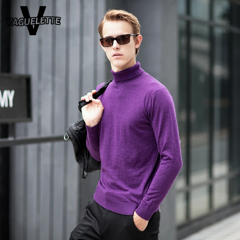 Popular Mens Purple Turtleneck-Buy Cheap Mens Purple