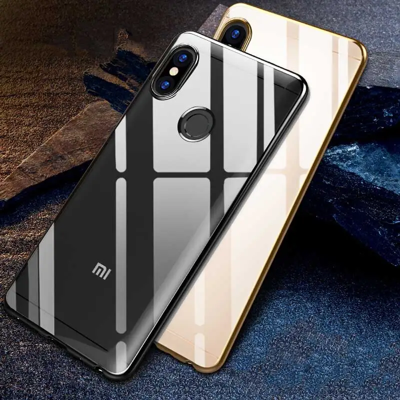 

For Xiaomi Redmi Note 5 Case Soft Plating TPU Silicon Bumper Cover Luxury Colorful Transparent Back Cover for Redmi Note 5 Pro