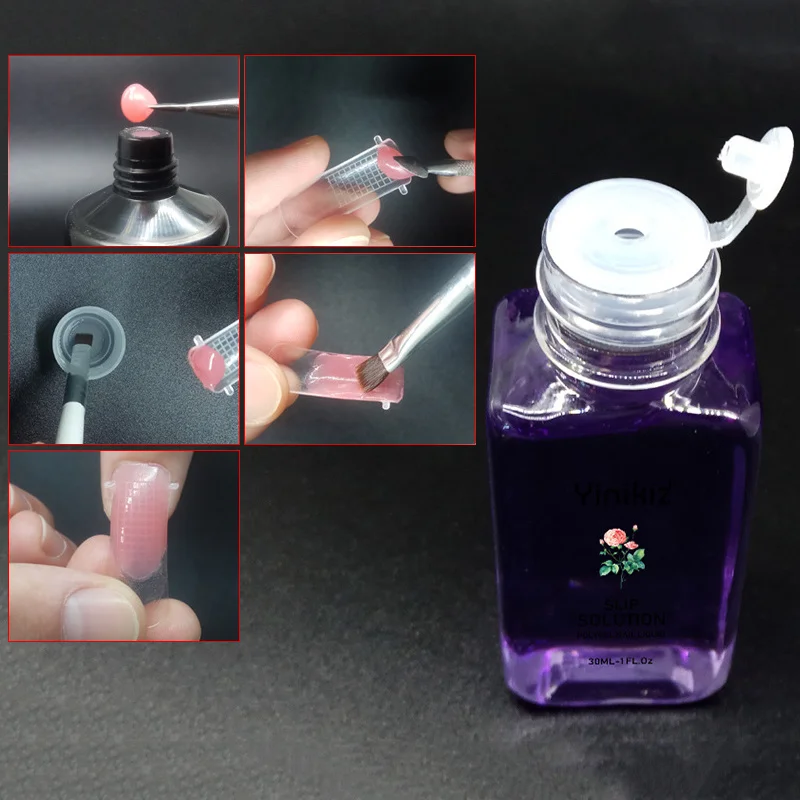 

Quickly Extend Glue Gel Anti-adhesive Crystal Glue Manicure Assistant Nail Tool with Fast Extension Gel Polygel TSLM1