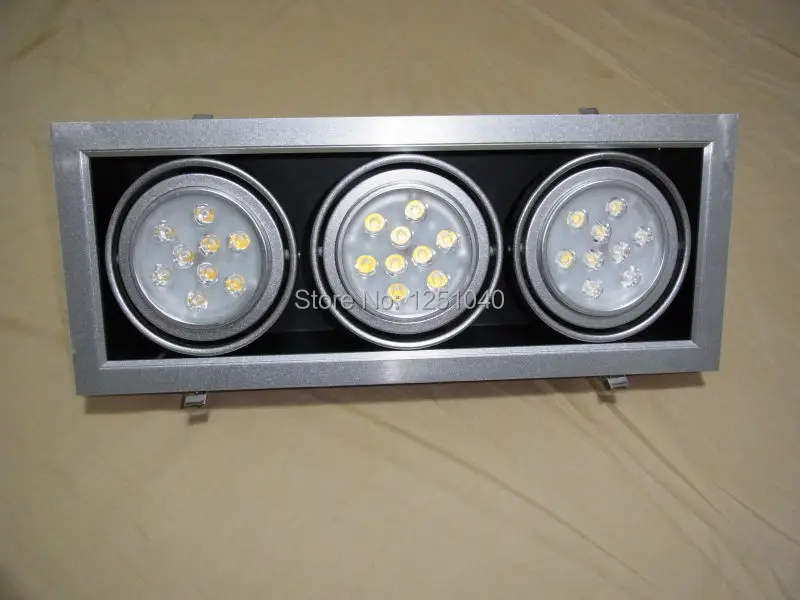 

AR111 27W 3*9*1W LED Bean Pot Light LED Grille Lamp Highlighted LED Bean Gallbladder Lamp CE RoHS Warranty 3 Years 2Pcs a lot