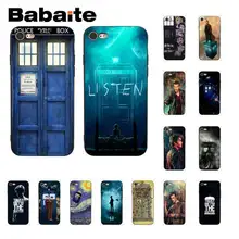 Tardis Box Doctor Who TPU Мягкий силиконовый черный чехол для телефона для iphone XS Max 6 6S 7 7plus 8 8Plus 5 5S XR 11 11pro 11promax чехол s