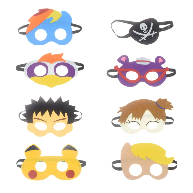 

10pcs Superhero Mask ONE PIECE Hulk Batman Cosplay Superman The Avengers Kid Birthday Gift DIY Cosplay Masquerade Party Masks