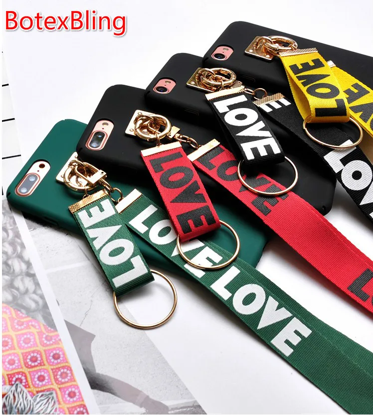 

fashion letters multi-function Lanyard strap case for samsung galaxy S10 plus S9 S6 Edge plus s7 s8 s8plus note8 note9 n5 s10e