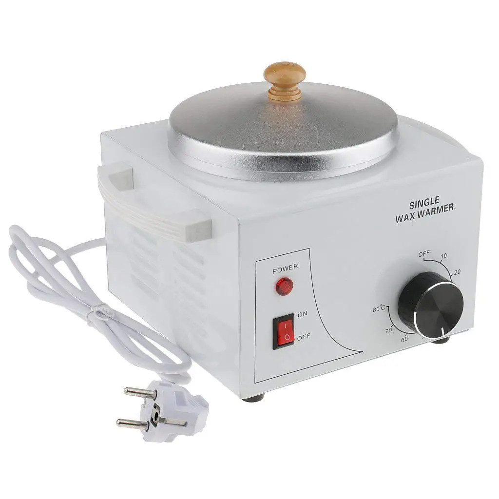 Hot! Single Pot Metallic Electric Waxing Machine Hot Waxing Paraffin Waxing for Professional Salon - EU Plug