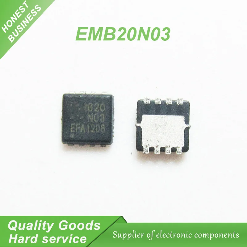 5pcs EMB20N03 B20N03 QFN MOSFET (Metal Oxide Semiconductor Campo Efeito ...