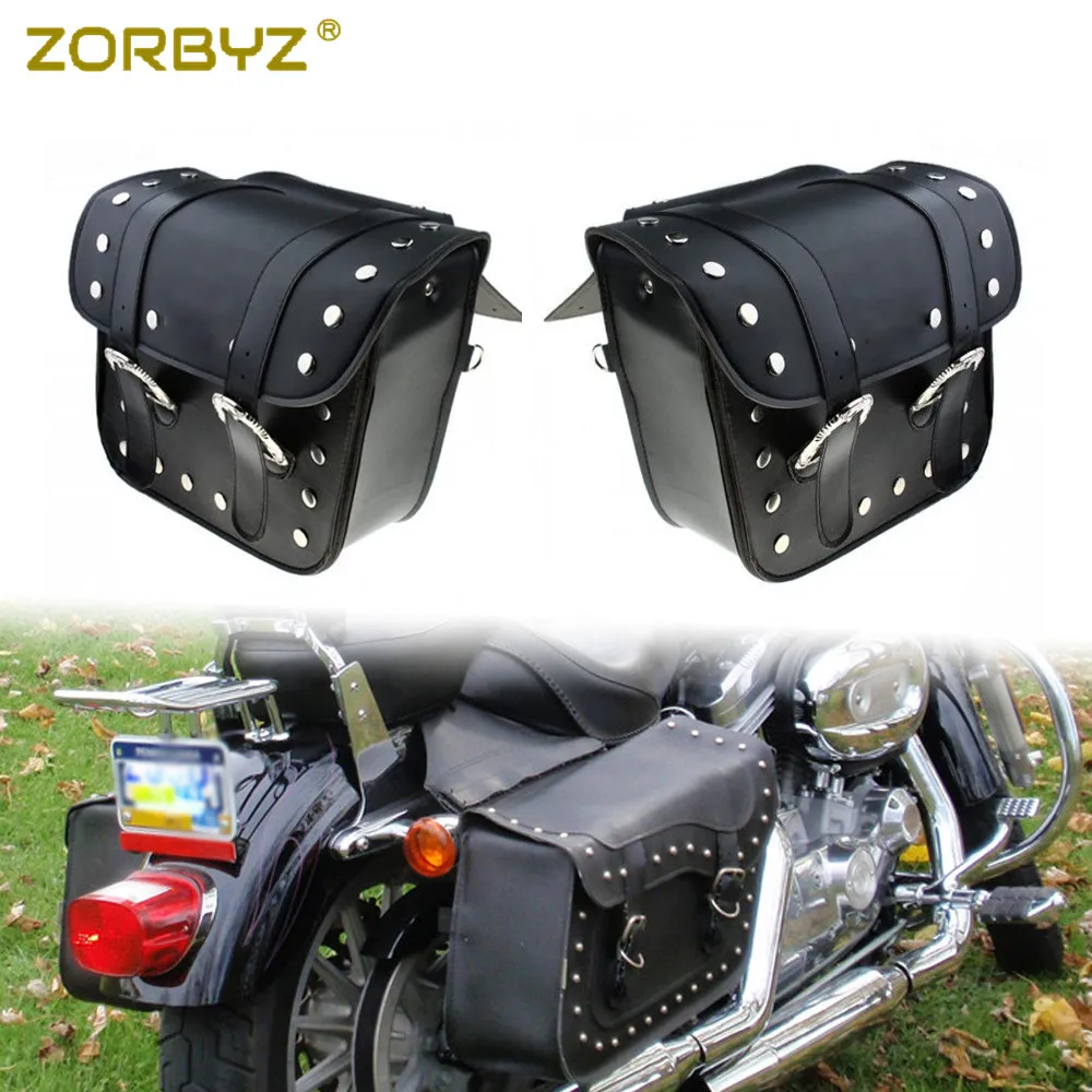 Мотоциклетные сумки ZORBYZ седельные багажная Боковая Сумка подходит для Harley Honda