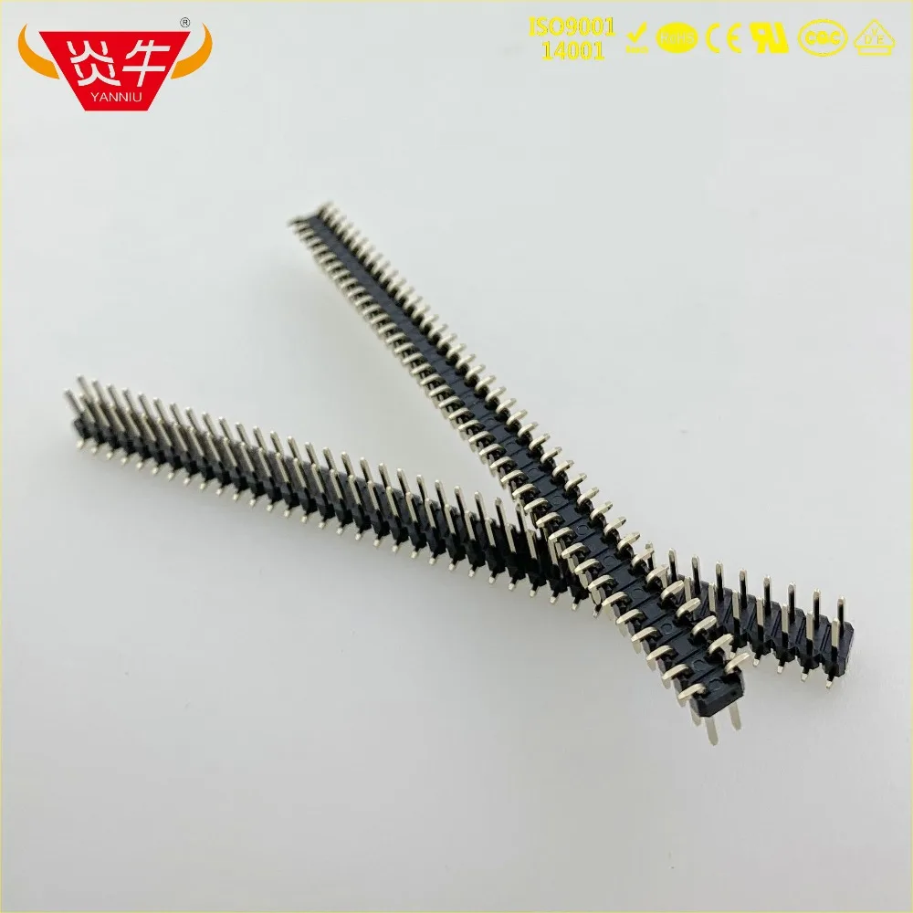 2 54 мм Шаг 2X40P 80PIN Штекерный разъем для полосы двухрядный вертикальный штыревой