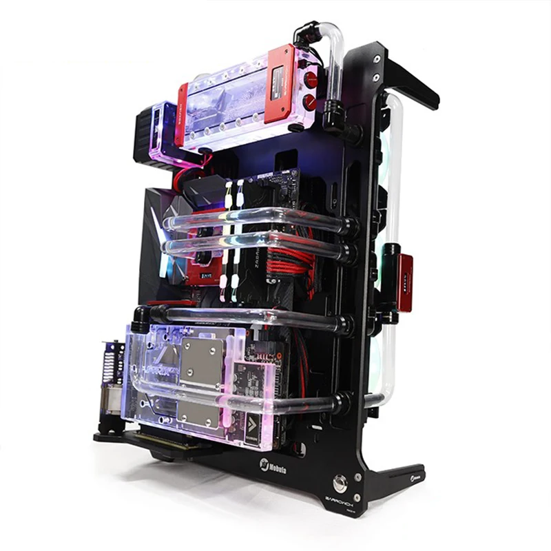 

Barrowch Mobula FBACE-01 modular Gaming computer case Aluminum Vertical Water Cooling chassis support E-ATX/ATX/M-ATX/ITX