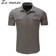 Для мужчин Костюмы 2XL одноцветное Цвет короткие Sleeveh хлопковые удобные Для мужчин рубашки Европейский Стиль Для мужчин рубашки Slim
