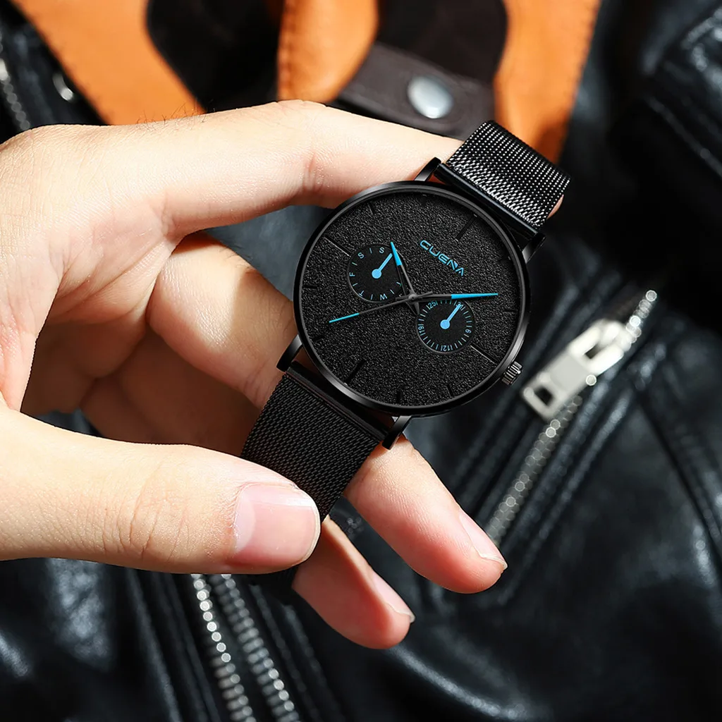 

Men Bracelet Watch Luxury Quartz Stainless Steel Dial Casual Watch Mens new arrival in men wrist watches relogios masculinos