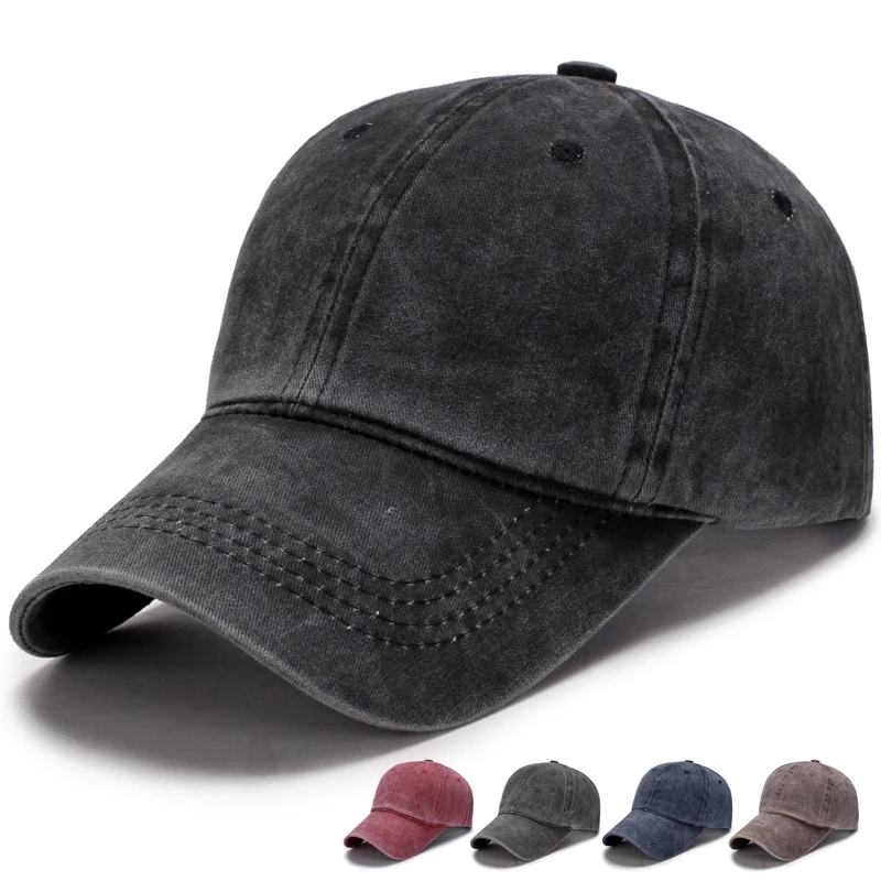 distressed fitted baseball caps