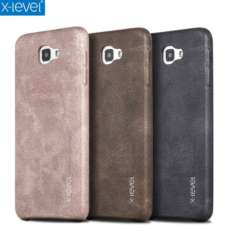 

X-Level Vintage Phone Case For Samsung Galaxy J5 Prime SM-G570F Luxury PU Leather Back Case Cover For On5 2016