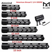 " 9" 1" 12" 13," 15" дюймов AR15 поплавковая M-LOK MLOK Keymod Handguard Пикатинни тонкий стиль со стальной бочковой гайкой