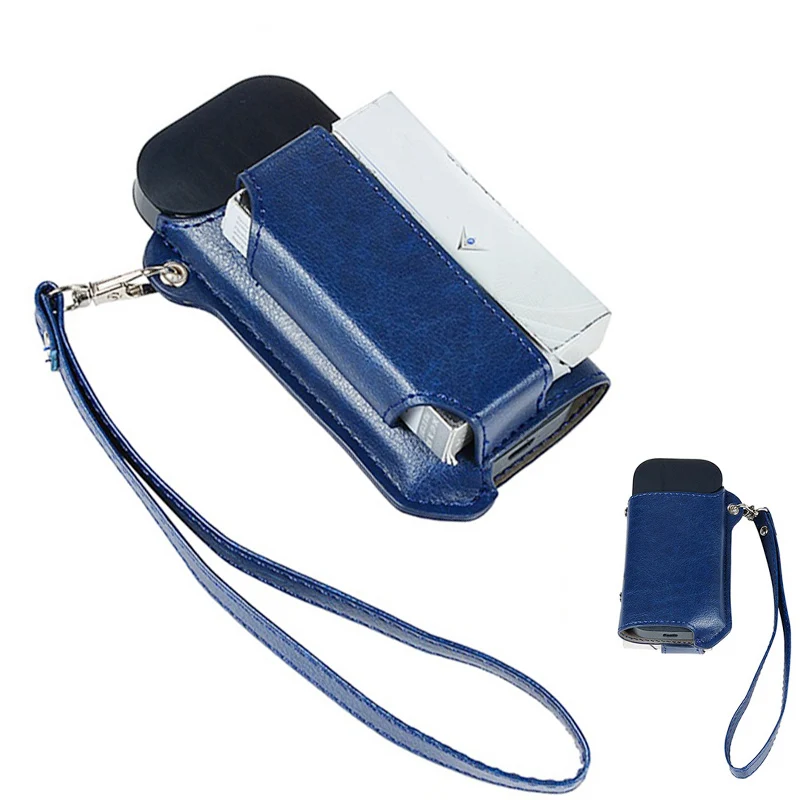 

Fashion PU Leather Bag Electronic Cigarette Case Suitable For IQOS 2.4 Plus E Cigarette Accessories Carrying Case With Lanyard