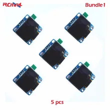 5/10 шт. RCmall 0,9" дюймовый голубой I2C IIC Серийный 128X64 O светодиодный ЖК-дисплей светодиодный Дисплей модуль для Arduino 51 MSP420 STIM32 SCR FZ1112-DIY