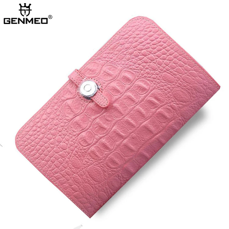 GENMEO Новое поступление из натуральной кожи кошельки Для женщин телячья Кожа