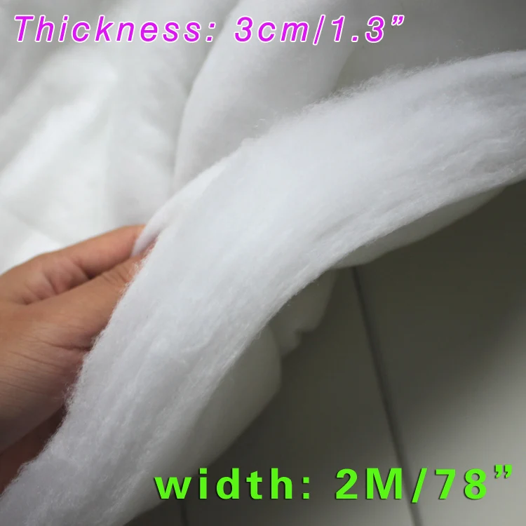 

Fibrefill Cotton Stuffing Filling Cushion Insert Fiberfill Quilted 100% Polyester Fiberfill 78" Wide soldbty Free Shipping