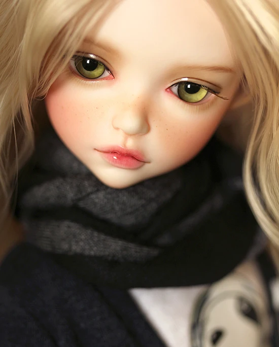 Free shipping!(34.5CM) 1/6 resin bjd cute girl doll(lonnie),female doll as best birthday gifts