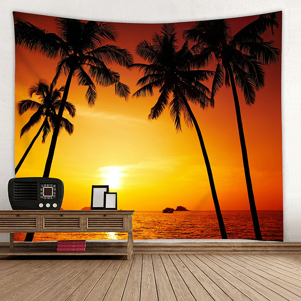 Summer Sunset Beach Sunrise Beach Wall Hanging Decor Art Wall Decoration Summer Beach Casual