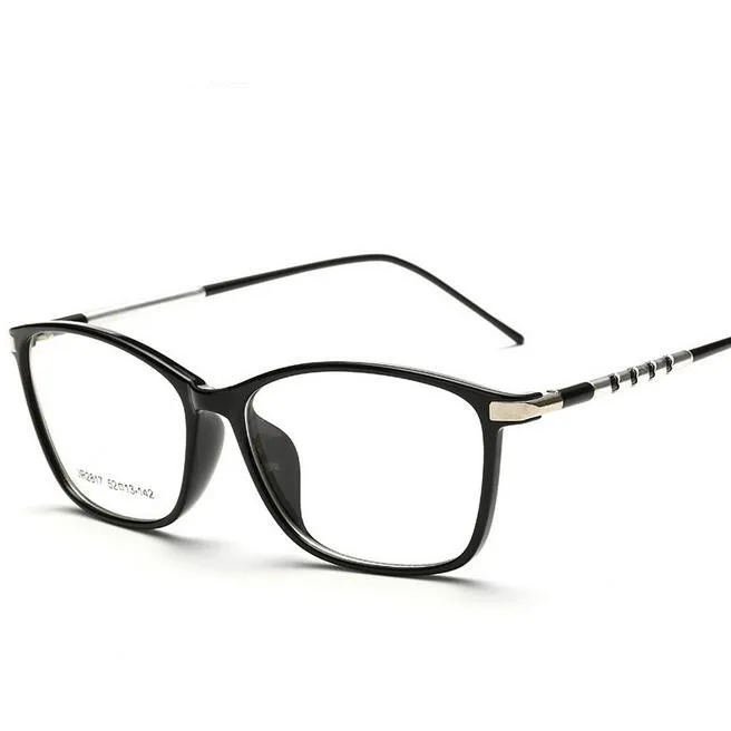 Мужские очки Квадратные винтажные алюминиевые магниевые очки для близорукости женские декоративные компьютерные оптические оправы для очков