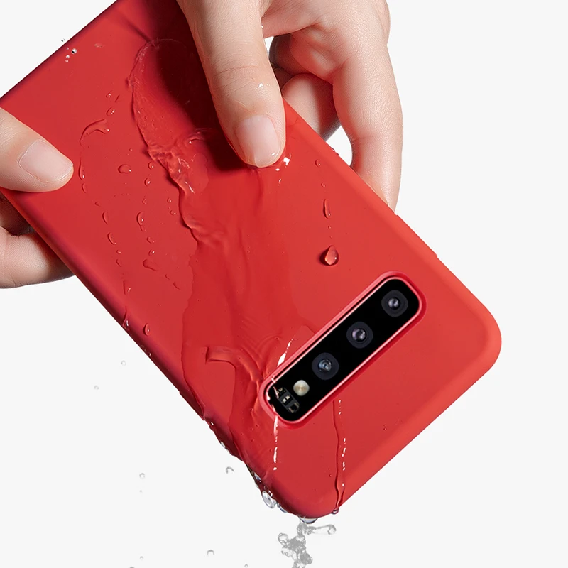 Для Samsung Galaxy A10 A30 A40 A50 A70 однотонные Силиконовые чехлы Модный чехол на Sumsun A 30 50 70