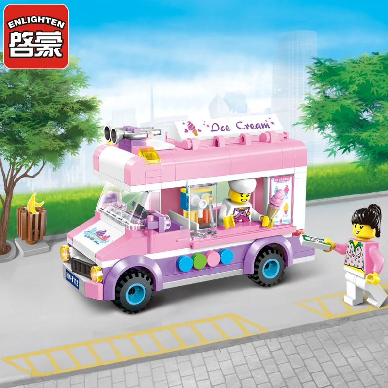 Enlighten-1112-Blocks-Mobile-Ice-Cream-Truck-Building-Blocks-213-PCS-DIY-Bricks-Boys-Girls-Toys (3)