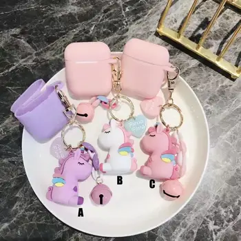 

Cute Candy Doll Cover for Apple Airpods Earphone Case Unicorn Decoration Soft Silicon Headphone Cover For Air Pods Coque Lanyard
