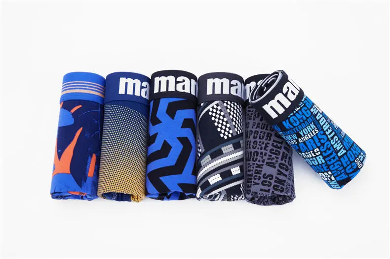 Muls Brand 3PCS Set 5Styles Carding Cotton Boxers Short Men Fast Dry Mens Underwear Male Bodysuit Under Pant Fitted Size M-3XL14