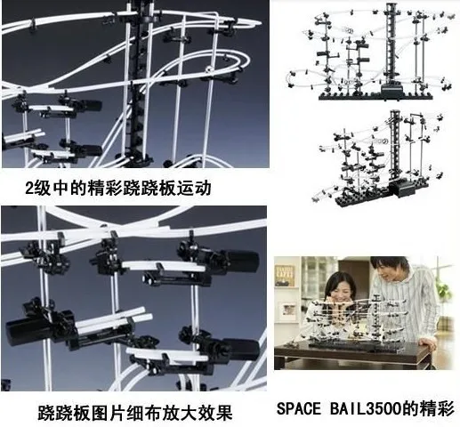 Новинка Space Raill, забавный набор для строительства, игрушки на горках, уровень 2 SpaceRail, набор эректоров Spacewarp DIY, рельсы 233-2,5500 мм