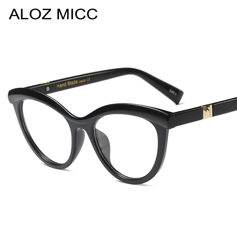 

ALOZ MICC Fashion Lady Clear Cat Eye Glasses Frame Women Brand Designer Transparent Eyeglasses Female oculos Q449