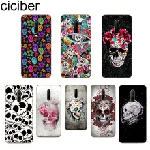 ciciber Sugar Skull Phone Case For Oneplus 7 Pro 1+7 Pro Soft TPU Cover for Xiaomi 9 Coque For Redmi Note 7 6 Pro Fundas Shell