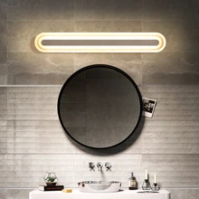 Современный противотуманный светодиодный зеркальный светильник, водонепроницаемый акриловый бра для ванной комнаты, короткий внутренний туалетный светильник, настенный светильник для дома