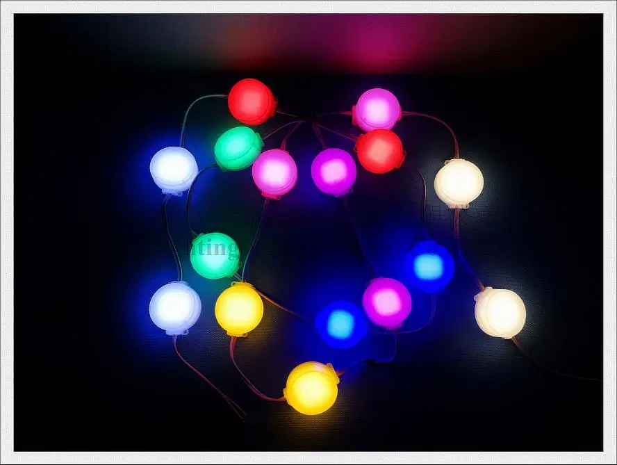 Светодиодный pixel Модуль осветительная лампа праздник точка света для фестиваля рождественские удара 2,4 W Круглый DC12V 36 мм * 36 мм * 13 мм