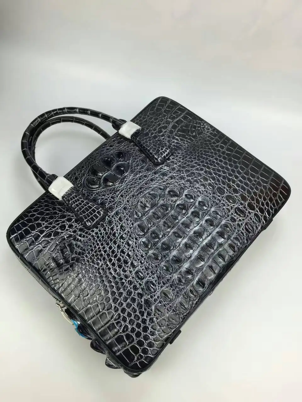 100% подлинная крокодиловой кожи портфель мужчины сумку для ноутбука роскошные aligator кожа кожа мужчины деловая сумка красочный 14 inch