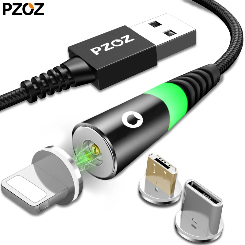 Pzoz Cable Usb Charging Cable Micro Usb Type C Charger