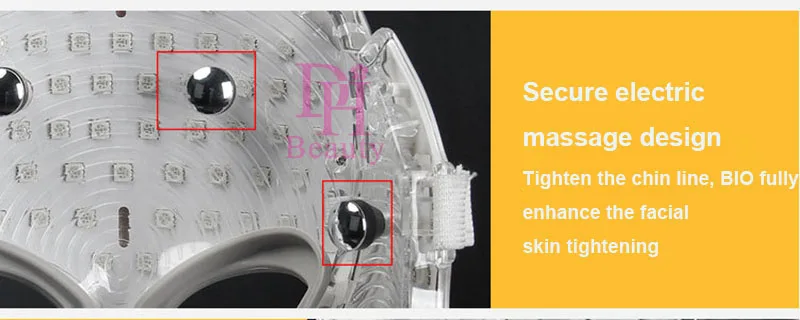 3 цвета, светильник, фотон, Электрический светодиодный, маска для лица и шеи, омоложение кожи, антивозрастной светодиодный, фотодинамическая, красивая маска для лица, шеи, уха