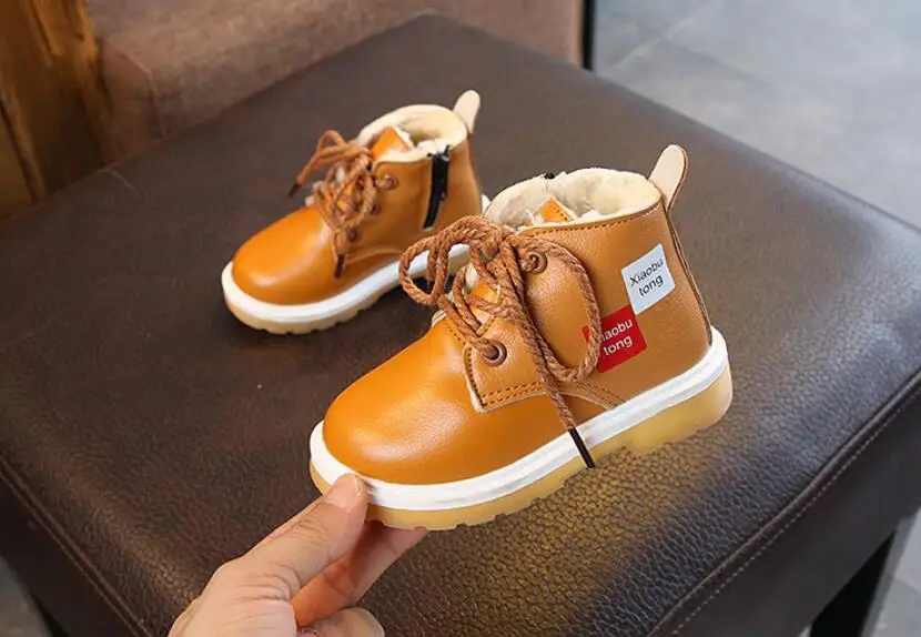 Children's plus velvet snow boots-15