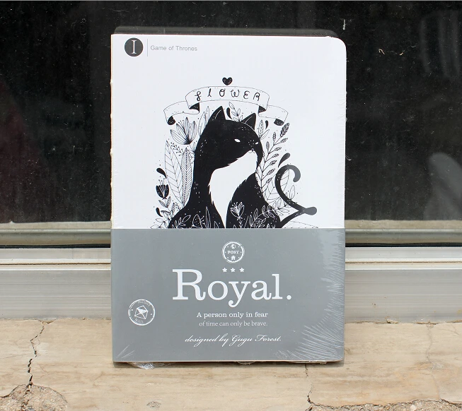 

1/2/3pcs Royal Cat Hard Cover Design Diary Artist Notebook Sketchbook Blank Paper Cahier Journal 13 x 18cm