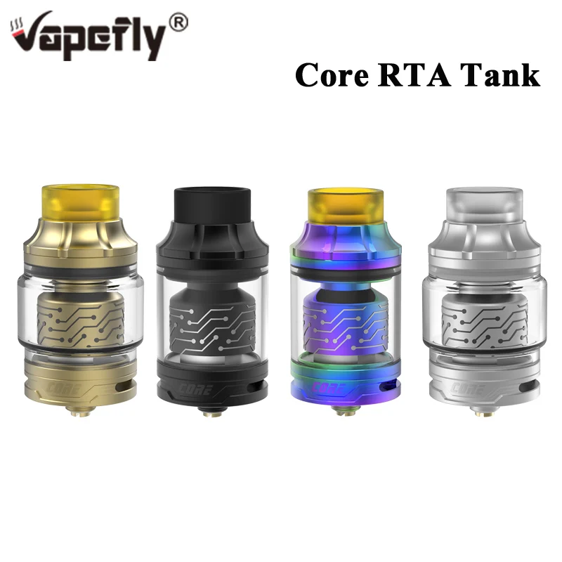 

Original Vapefly Core RTA Tank 2ML with 4ML Bubble Glass Electronic Cigarette Atomizer Support Single & Dual Coil Built DIY Vape