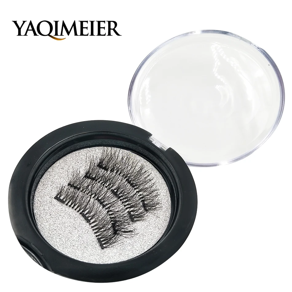 Brand Magnetic Eye Lashes Korean Popular Thick Messy Wispy False Eyelashes Extension Magnet 4PCS/Box | Красота и здоровье