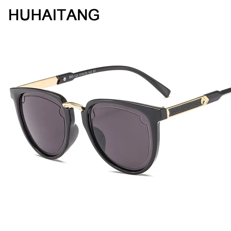 HUHAITANG дизайнерские бренды люксовые Солнцезащитные очки женские винтажные кошачий глаз солнцезащитные очки для мужчин классические высококачественные уличные солнечные очки